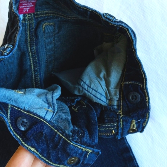 children's place dark wash stretch denim boot cut jeans 3T toddler girls - Picture 5 of 8
